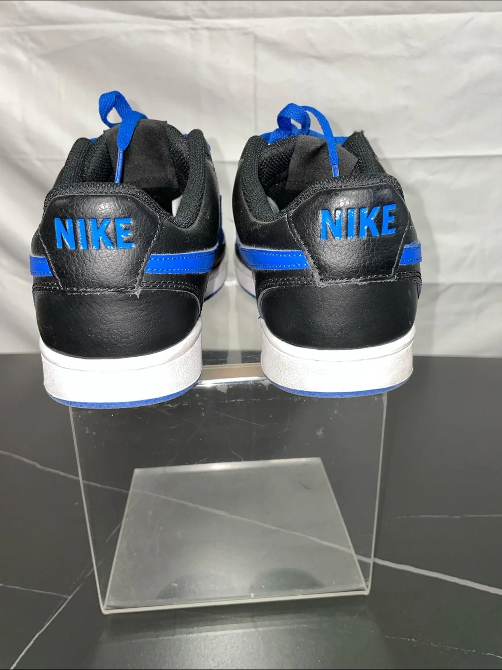 NIKE COURT VISION LOW BLACK GAME ROYAL SNEAKERS FTL-09-006